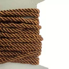 Декоративний кручений шнур коричневий
                , (арт. 19146)