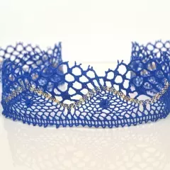 Мереживо синє-золоте 7060/50к2N
                , (арт. 14380)