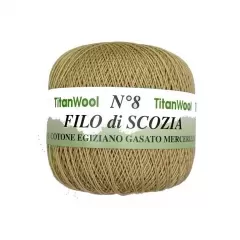 Пряжа Filo di Scozia №8. Бежевий №153
                , (арт. 19361)