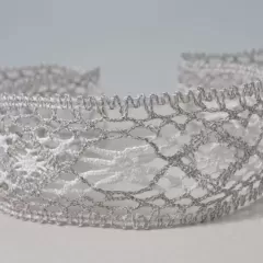 Мереживо біле+льон 7387/72W
                , (арт. 13245)