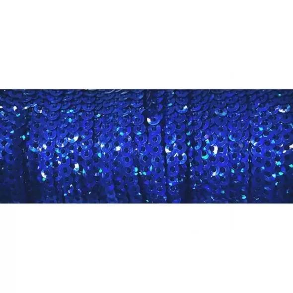 Пайетки метражные 3 мм синие з голографичним блеском  (арт. 19053) | Фото 2