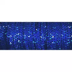 Паєтки метражні  3 мм сині з голографічним блиском