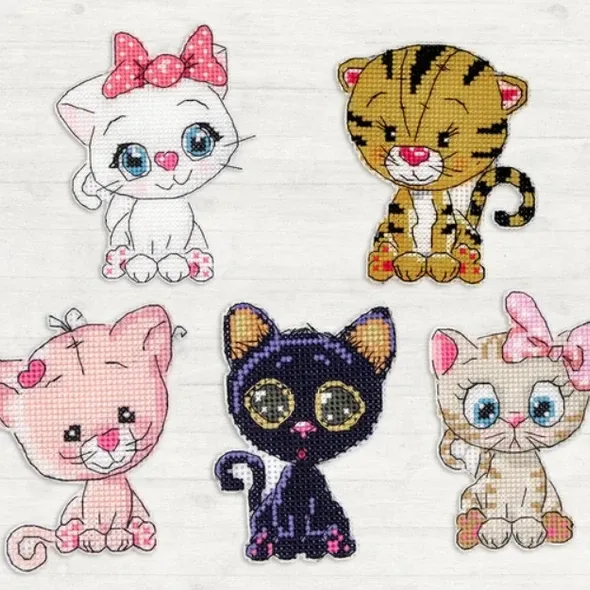 Набір для вишивки JK033«Кішки»  (арт. 20286)