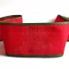 Лента-канва 830/70. Красный с зеленым кантом  (арт. 18429) | Фото 1