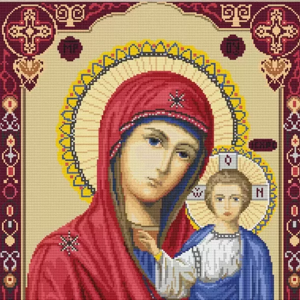 Набір для вишивання Казанська Божа Матір  (арт. B446) | Фото 1