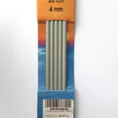 Спиці в'язальні двохконцеві (шкарпеткові) Pony  4 mm
                , (арт. 10781)