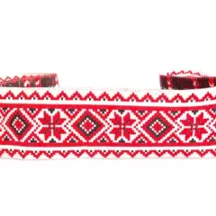 Тасьма декоративна червоно-чорна 4-30/28050
                , (арт. 17724)