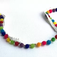 Тасьма з різнокольоровими кульками
                , (арт. 17930)