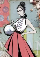 Схема жіночої сорочки і сумки 071608
                , (арт. 15021)