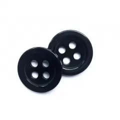 Гудзик круглий чорний
                , (арт. 15921)