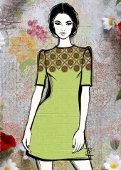 Схема жіночої сукні 081607
                , (арт. 15022)