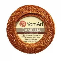 Пряжа YarnArt Camellia. Оранжевый 421