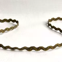 Тасьма в'юнок хакі з золотом 18534
                , (арт. 18534)