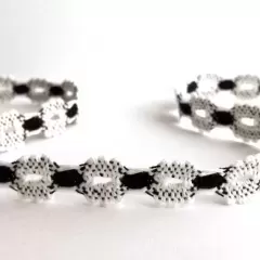 Мереживо чорно-біле 2225/15К187
                , (арт. 16562)