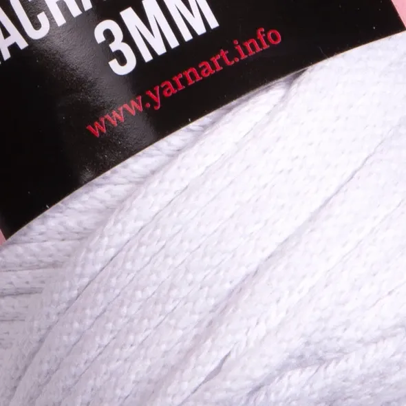 Пряжа Macrame Cord 3mm #751 білий  (арт. 20208) | Фото 2