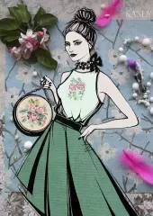 Схема жіночої сорочки і сумки 051606
                , (арт. 15014)