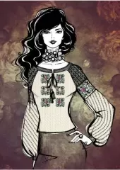 Схема женской рубашки 021612
                , (арт. 14342)