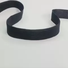 Резинки для одежды (20mm/40m) черный, тесьма эластичная полиэстер
                , (арт. 19028)