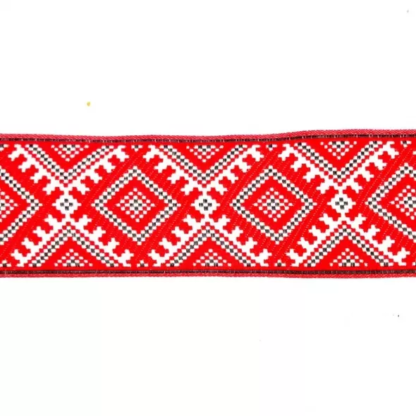 Тасьма декоративна червоно-чорна 16-30/30960  (арт. 17723) | Фото 2