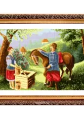 Схема для вишивання картини "Зустріч біля криниці" П2619
                , (арт. 12577)