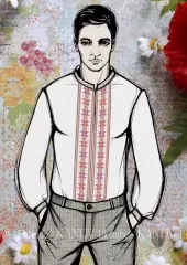 Схема чоловічої сорочки  081603- П
                , (арт. 17405)