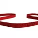 Декоративная красная лента с люрексовой нитью  (арт. 18334) | Фото 1