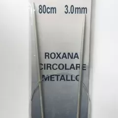 Спиці в'язальні "Roxana" 3.0mm (на жилці 80см) кругові спиці
                , (арт. 14798)