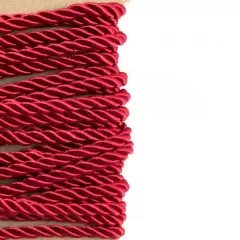 Декоративний кручений шнур. Червоний
                , (арт. 18345)