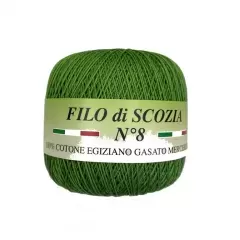 Пряжа Filo di Scozia №8. Зелений №462
                , (арт. 19357)