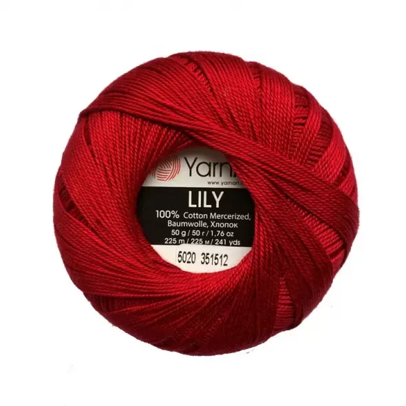 Пряжа YarnArt Lily красный 5020  (арт. 18861) | Фото 2