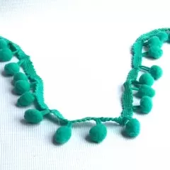 Помпони на стрічці мятний. 1 см
                , (арт. 17957)