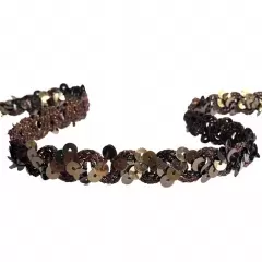 Коричнева тасьма з паєтками 978
                , (арт. 13567)