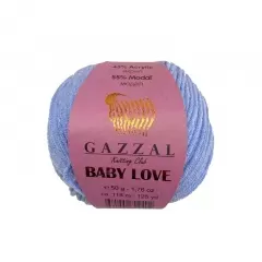 Пряжа GAZZAL Baby Love №1601 голубой
                , (арт. 19343)