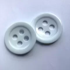 Гудзик круглий білий 411
                , (арт. 17509)