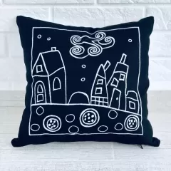 Подушка "Хатинка"-2. Чорний
                , (арт. 17886)