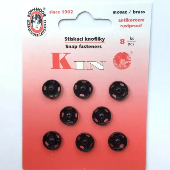 Пришивні кнопки-застібки металеві 10 мм (за 1шт)  (арт. 15179)