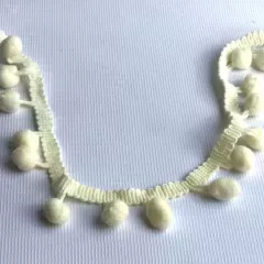 Помпони на стрічці лимонний. 1 см
                , (арт. 17965)