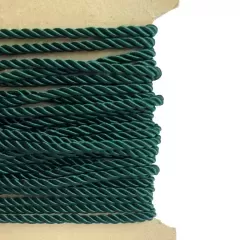 Декоративний кручений шнур смарагдовий
                , (арт. 19147)
