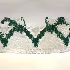 Мереживо білий+темно-зелений 3666/15K18
                , (арт. 15770)