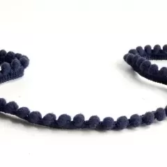 Помпони на стрічці темно-сині. 0,5 см
                , (арт. 17851)