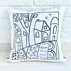 Подушка "Домик" -3. Белый
                , (арт. 16807)