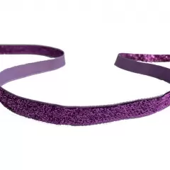 Декоративна фіолетова стрічка з люрексовою ниткою
                , (арт. 18631)
