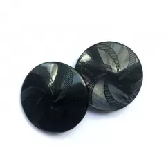 Гудзик круглий чорний на ніжці 400г
                , (арт. 19200)