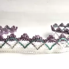 Мереживо лавандово-біле
                , (арт. 18754)