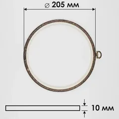 Пяльцы-рамка Nurge круглые каучуковые с петлей (230-4)
                , (арт. 19231)