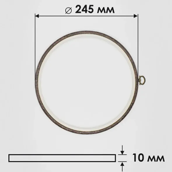 П'яльця-рамка Nurge круглі каучукові із петлею (230-5)  (арт. 18905) | Фото 1