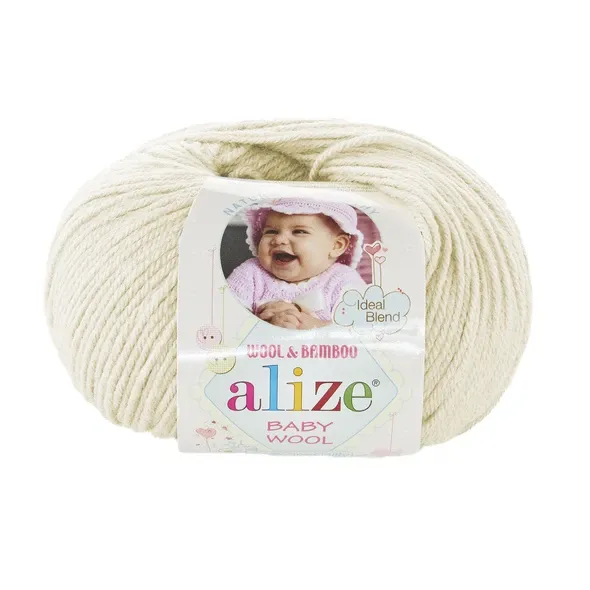 Пряжа Alize Baby Wool # 01 Молочный  (арт. 19341) | Фото 1