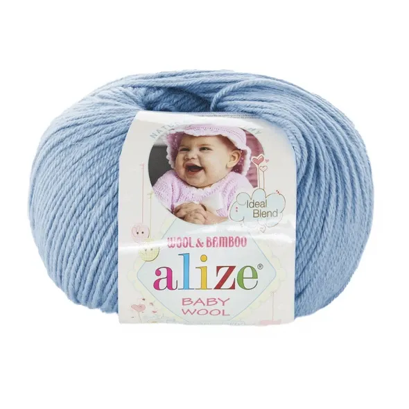 Пряжа Alize Baby Wool #350 голубой  (арт. 19991) | Фото 2