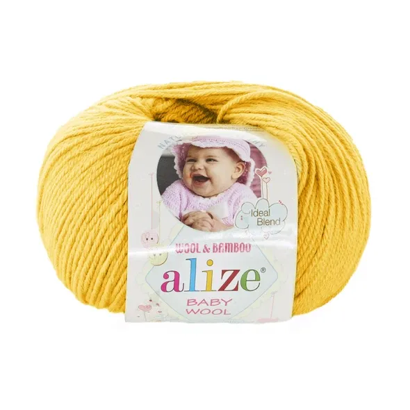 Пряжа Alize Baby Wool #548 жовтий  (арт. 19988) | Фото 2