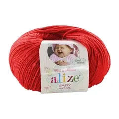 Пряжа Alize Baby Wool # 56 Красный
                , (арт. 19337)